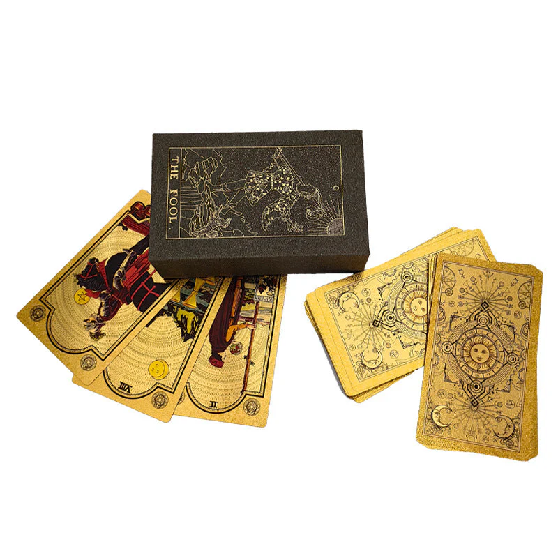 🔥Explora el mundo místico del Tarot Tarot de láminas de oro🔥 - Image 20