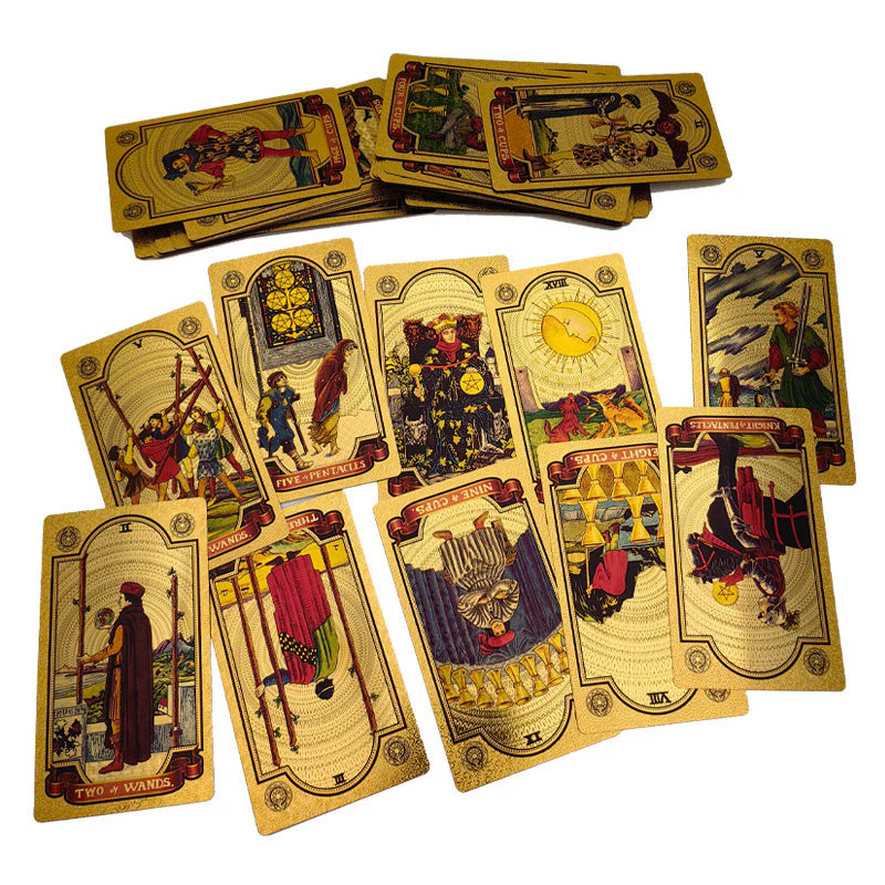 🔥Explora el mundo místico del Tarot Tarot de láminas de oro🔥 - Image 21