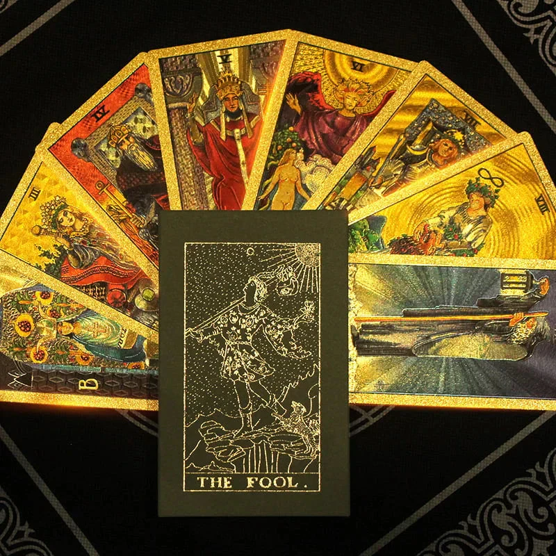 🔥Explora el mundo místico del Tarot Tarot de láminas de oro🔥 - Image 25