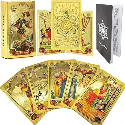 🔥Explora el mundo místico del Tarot Tarot de láminas de oro🔥 - Image 3