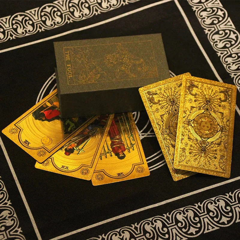 🔥Explora el mundo místico del Tarot Tarot de láminas de oro🔥 - Image 5