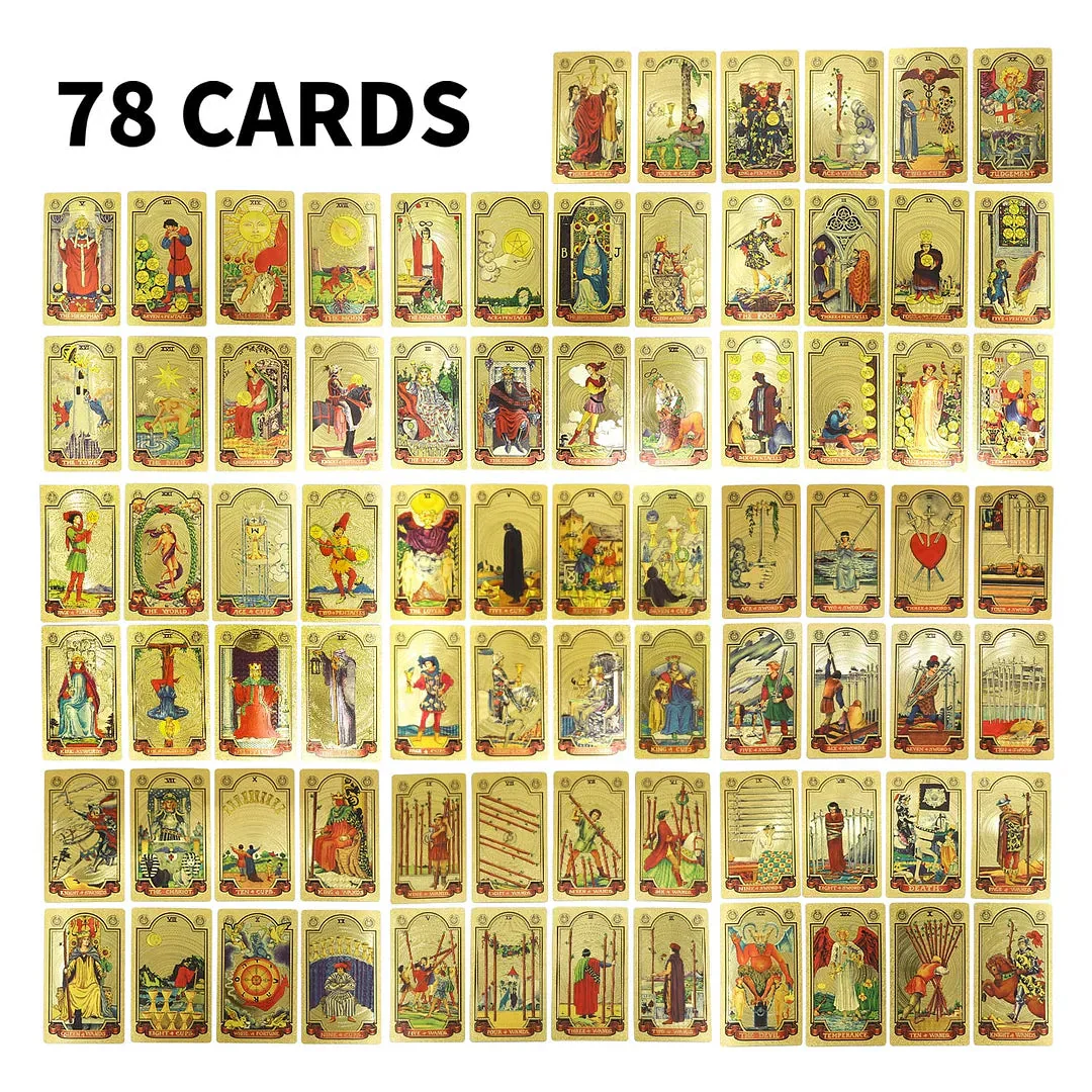 🔥Explora el mundo místico del Tarot Tarot de láminas de oro🔥 - Image 6