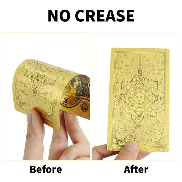 🔥Explora el mundo místico del Tarot Tarot de láminas de oro🔥 - Image 8
