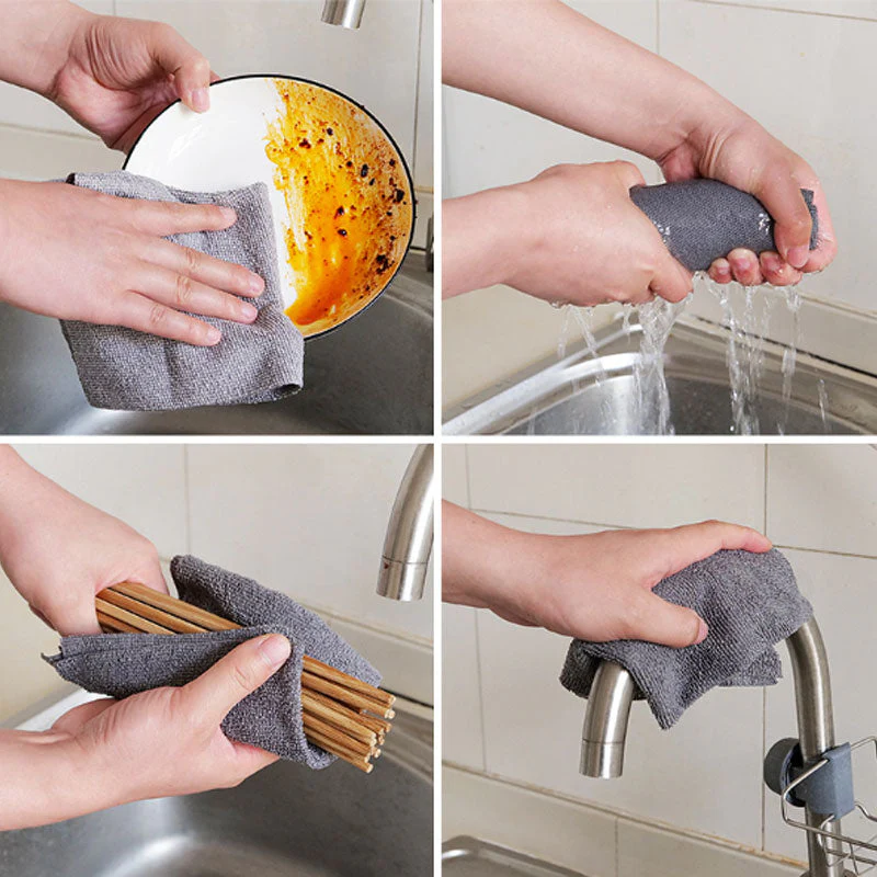 ♻️🧹 Herbruikbare Afscheurbare Rol Schoonmaakdoekjes – 50 Vellen per Rol, Wasbaar Herbruikbaar & Compact Versatiel (Hoge Kwaliteit)! - Image 7