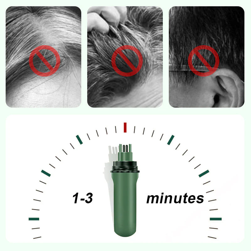 ⚡️👩‍🦳 Tijdelijke Grijze Haarverfstift – Snelle Dekking, Precisiepen & Natuurlijk Uitstraling（50% Korting, Perfect voor Touch-Ups!） - Image 3