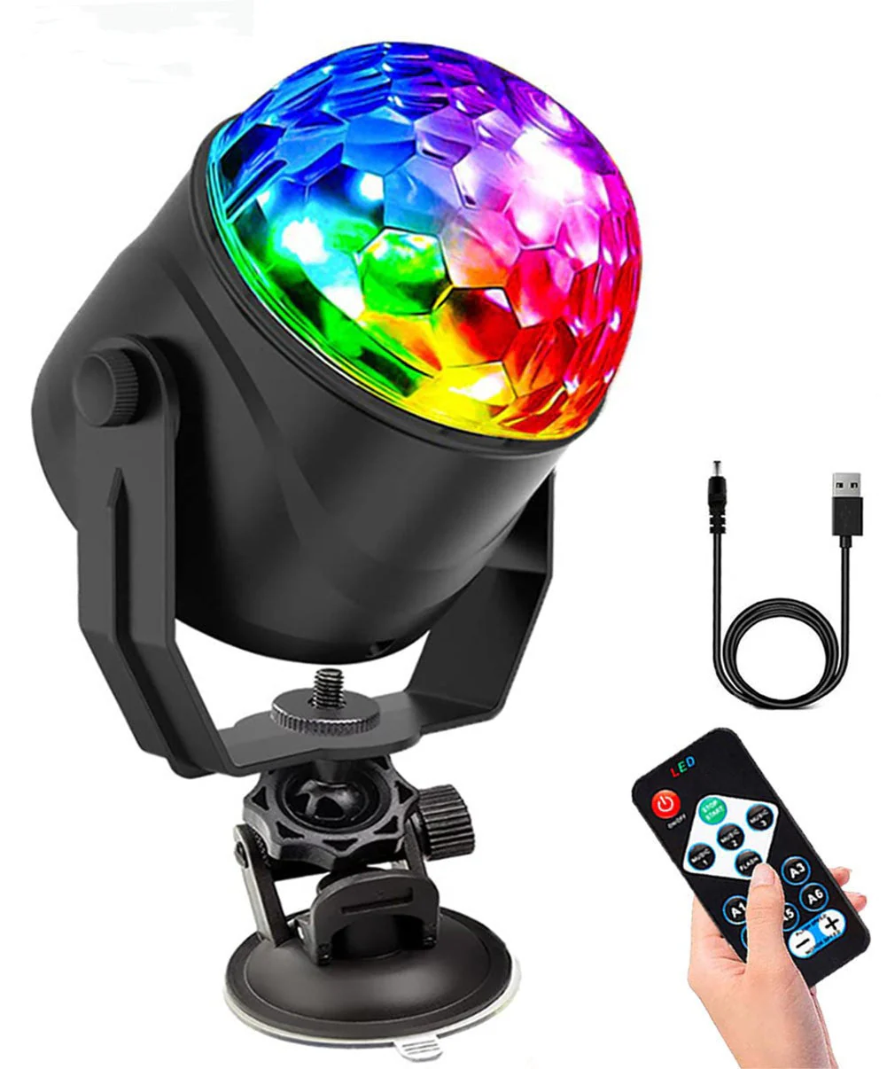 🎄Kerstdeal ALTIJD 50% KORTING!✨Magische LED Disco Bol – RGB Stroboscoop Effect, Afstandsbediening & Draagbaar (Creëer Instant FeestSfeer Voor Partijen, Karaoke & Meer!) - Image 9