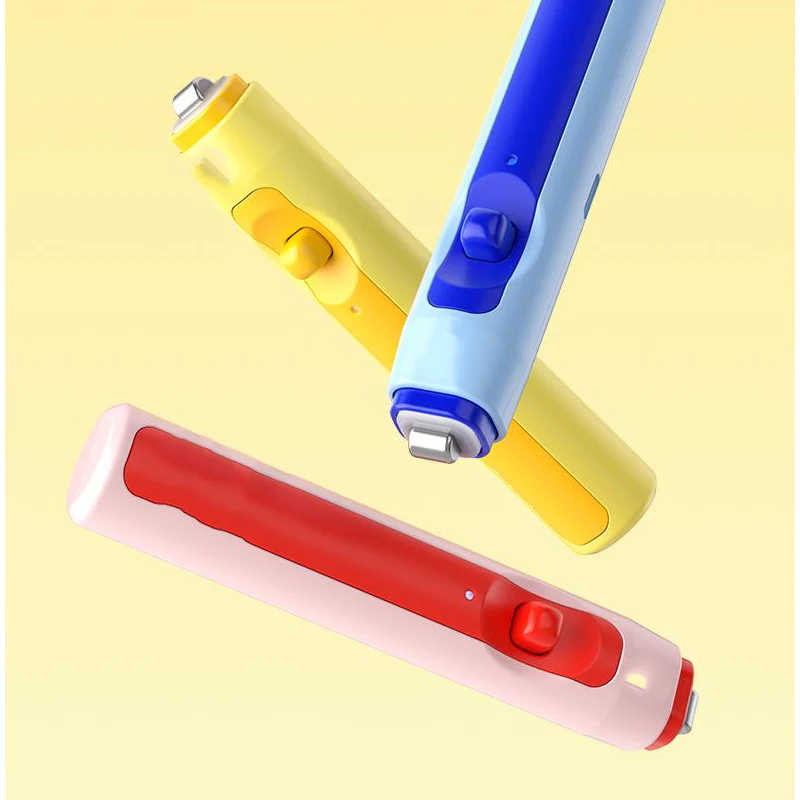 🎉Nieuwjaars Cadeau 50% KORTING!✏️3-in-1 Thermische Gum & Uitwisbare Pen Set - Elektrisch 1-Knop Wissen (Zonder Residu) Voor Studenten & Kantoor!