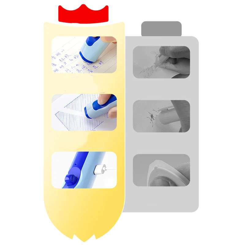 🎉Nieuwjaars Cadeau 50% KORTING!✏️3-in-1 Thermische Gum & Uitwisbare Pen Set - Elektrisch 1-Knop Wissen (Zonder Residu) Voor Studenten & Kantoor! - Image 2