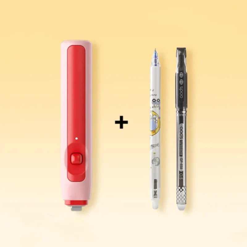 🎉Nieuwjaars Cadeau 50% KORTING!✏️3-in-1 Thermische Gum & Uitwisbare Pen Set - Elektrisch 1-Knop Wissen (Zonder Residu) Voor Studenten & Kantoor! - Image 8