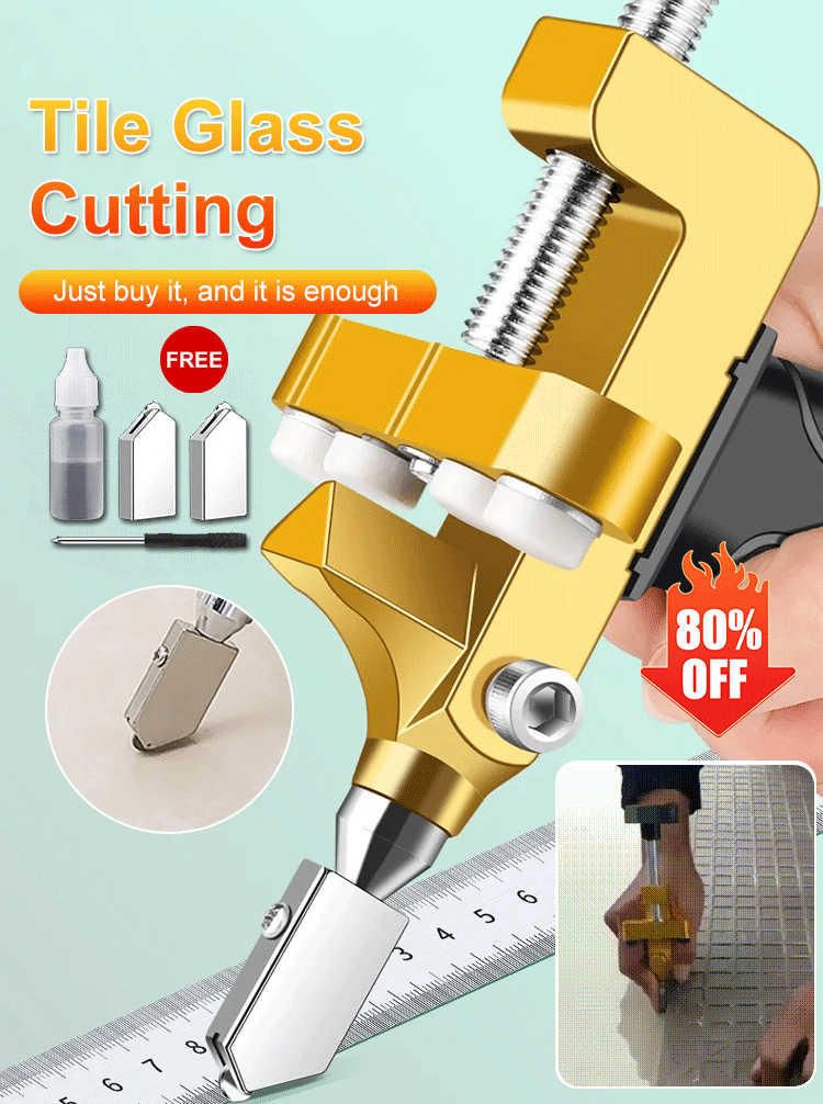 🎄Kerstdeal ALTIJD 50% KORTING!🔧 2-in-1 Tegel & Glas Snijgereedschap (Geüpgraded Mes): Snijden + Splitsen in Één – Minder Kracht, Meer Efficiëntie (Met 2 Reserve-Messen!) ✂️