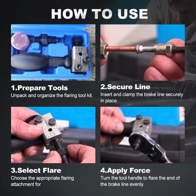Universal Automotive Brake Pipe Flaring Tool Kit - Image 7