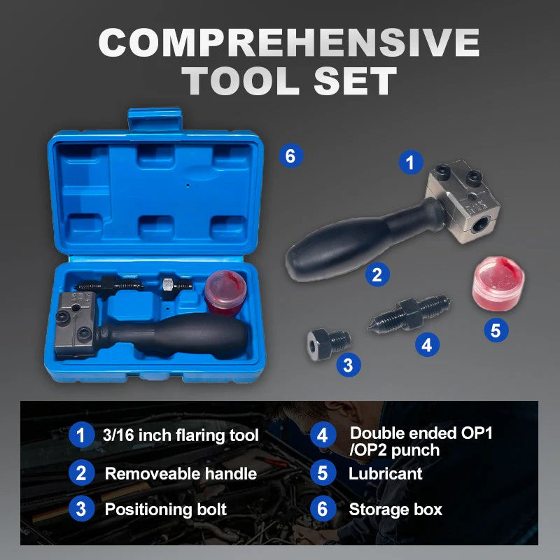Universal Automotive Brake Pipe Flaring Tool Kit - Image 8
