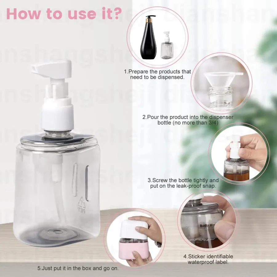 🎁2024 Nieuwjaar Hot Sale🎁 Mini Shampoo Dispenser Draagbare Reis Fles Set - Image 6
