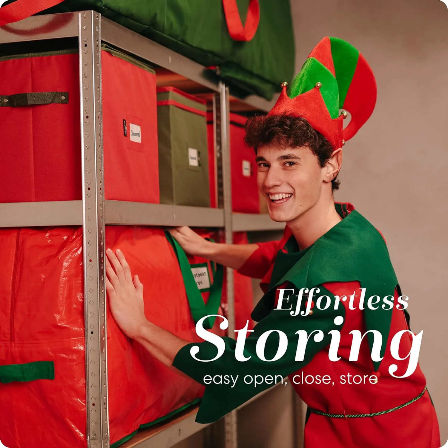 🎉Nieuwjaars Cadeau 50% KORTING!🎄Duurzaam Waterdichte Kerstboom Opbergtas - Voor Bomen Tot 2,7m: Beschermt Tegen Stof/Vocht (Meer seizoenen Duurzaam!) - Image 12