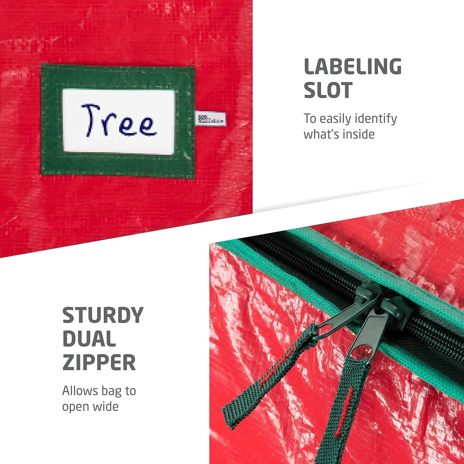 🎉Nieuwjaars Cadeau 50% KORTING!🎄Duurzaam Waterdichte Kerstboom Opbergtas - Voor Bomen Tot 2,7m: Beschermt Tegen Stof/Vocht (Meer seizoenen Duurzaam!) - Image 6