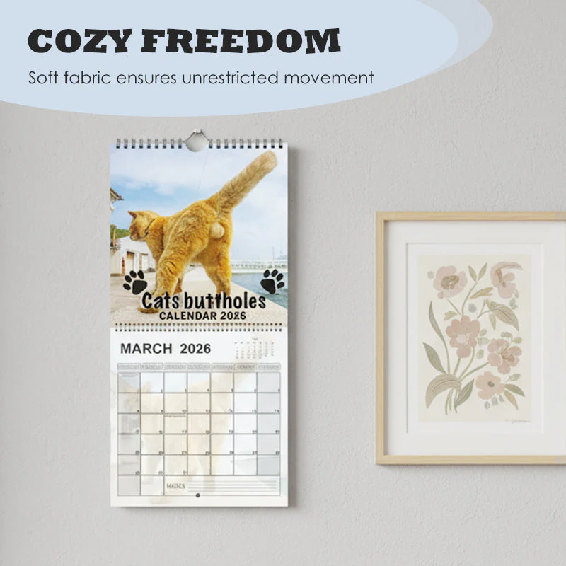 🐱😂 2026 Grappige Kattenwandkalender – Humoristische Afbeeldingen, Volledige Jaarplanning & Uniek Cadeau voor Kattenliefhebbers! - Image 3