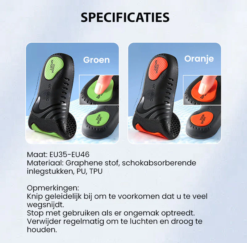 Schokdempende inlegzolen voor mannen en vrouwen - Image 7