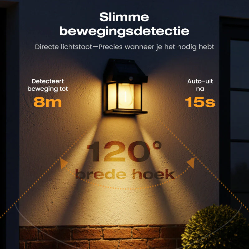 🎉Nieuwjaars Cadeau 50% KORTING!💡Zonne-energie Buitenwandlamp (IP65 Waterdicht): 3 Slimme Modi + Automatische Sensor – Geen Bedrading & Bespaar Elektriciteit! - Image 3
