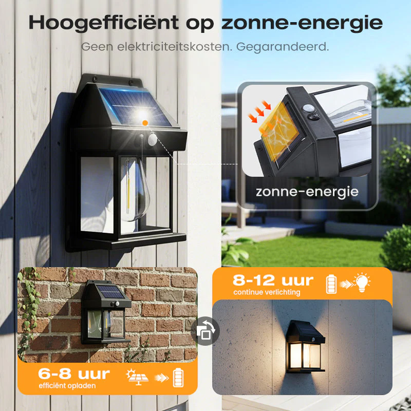 🎉Nieuwjaars Cadeau 50% KORTING!💡Zonne-energie Buitenwandlamp (IP65 Waterdicht): 3 Slimme Modi + Automatische Sensor – Geen Bedrading & Bespaar Elektriciteit! - Image 5