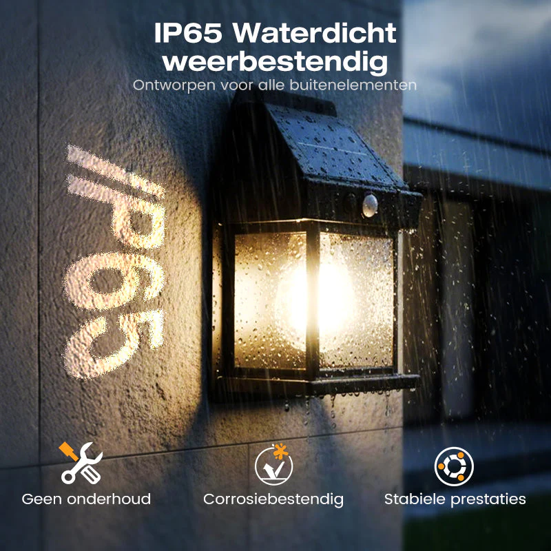 🎉Nieuwjaars Cadeau 50% KORTING!💡Zonne-energie Buitenwandlamp (IP65 Waterdicht): 3 Slimme Modi + Automatische Sensor – Geen Bedrading & Bespaar Elektriciteit! - Image 6