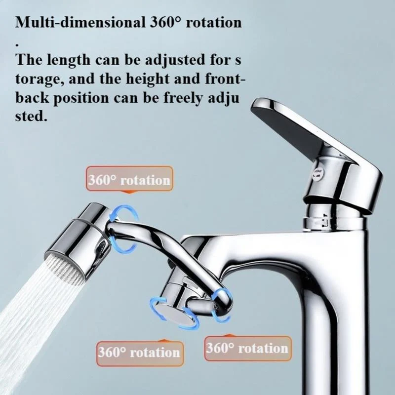 🎄Kerstdeal ALTIJD 50% KORTING!🚰 Universele Gootsteenkraan Verlengstuk (1080° Draaibaar): Dubbele Sproeistand + Anti-Spat – Makkelijk Te Installeren！ - Image 4