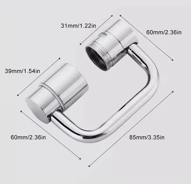 🎄Kerstdeal ALTIJD 50% KORTING!🚰 Universele Gootsteenkraan Verlengstuk (1080° Draaibaar): Dubbele Sproeistand + Anti-Spat – Makkelijk Te Installeren！ - Image 7