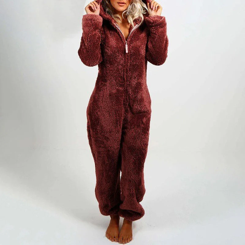 ✨🦊 Ultra-Soft Hooded Onesie voor Lounging – Pluche Stof, Speelontwerp & Comfortabele Pasvorm (Thuis Relaxen Must-Have!) - Image 5