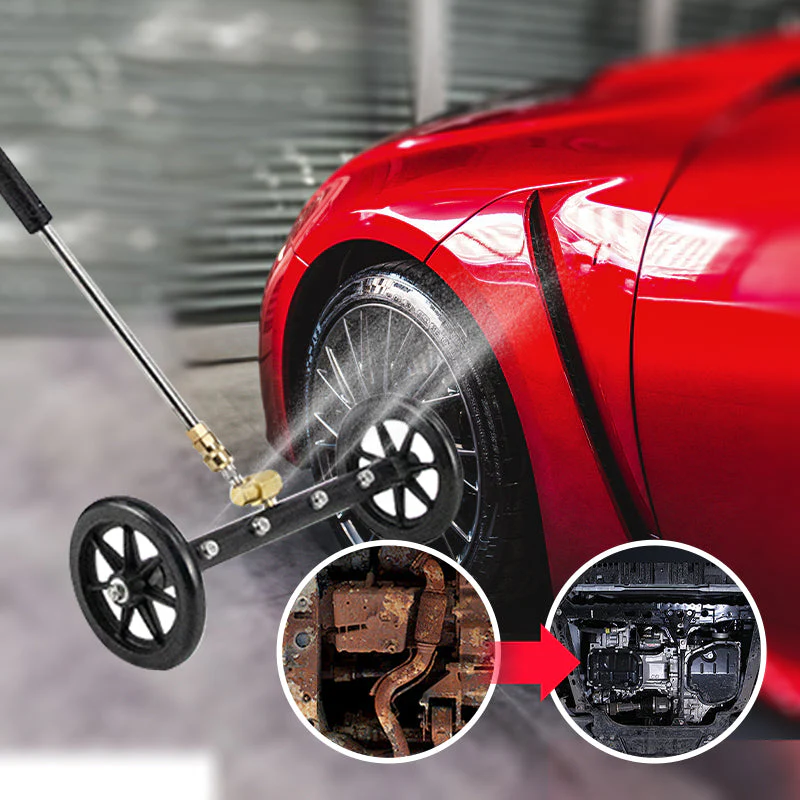 🌞Fris De Lente In Met 50% Korting!🚗 2-in-1 Onderstel Hogedrukreiniger Waterbezem – Efficiënt Reinigen van Auto-Onderstel & Terrassen