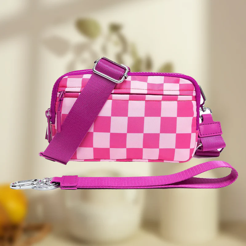 🌞Fris De Lente In Met 50% Korting!🎒 Unisex Geruite Heuptas – Veelzijdig te dragen als crossbody, heuptas of handtas - Image 12
