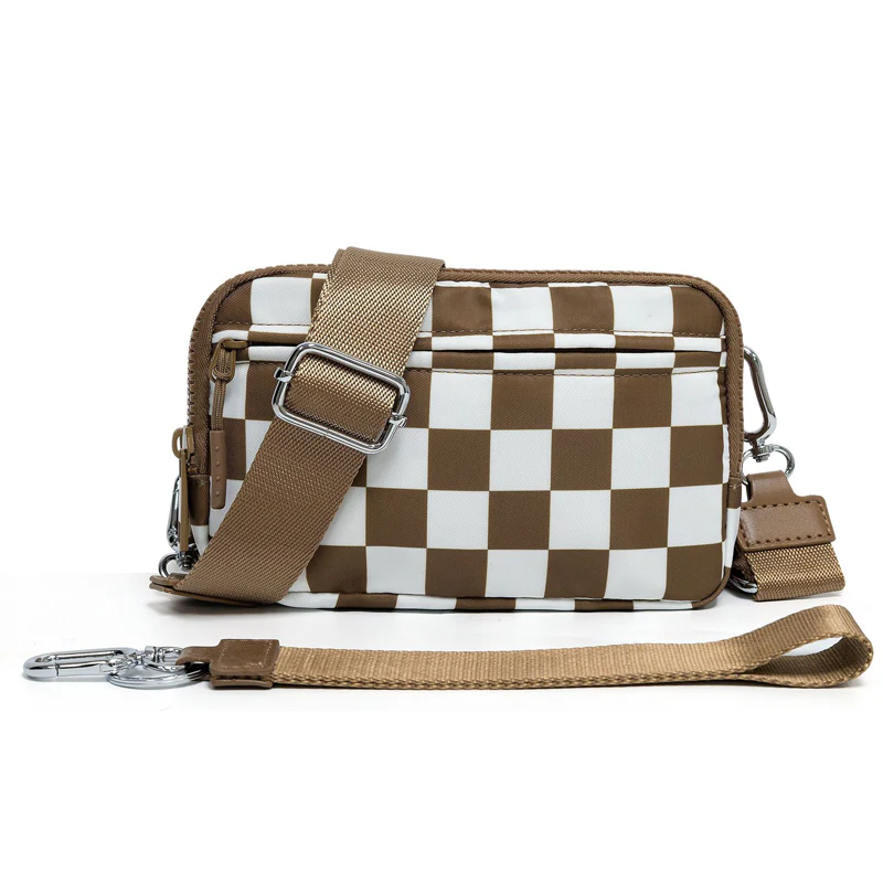 🌞Fris De Lente In Met 50% Korting!🎒 Unisex Geruite Heuptas – Veelzijdig te dragen als crossbody, heuptas of handtas - Image 16
