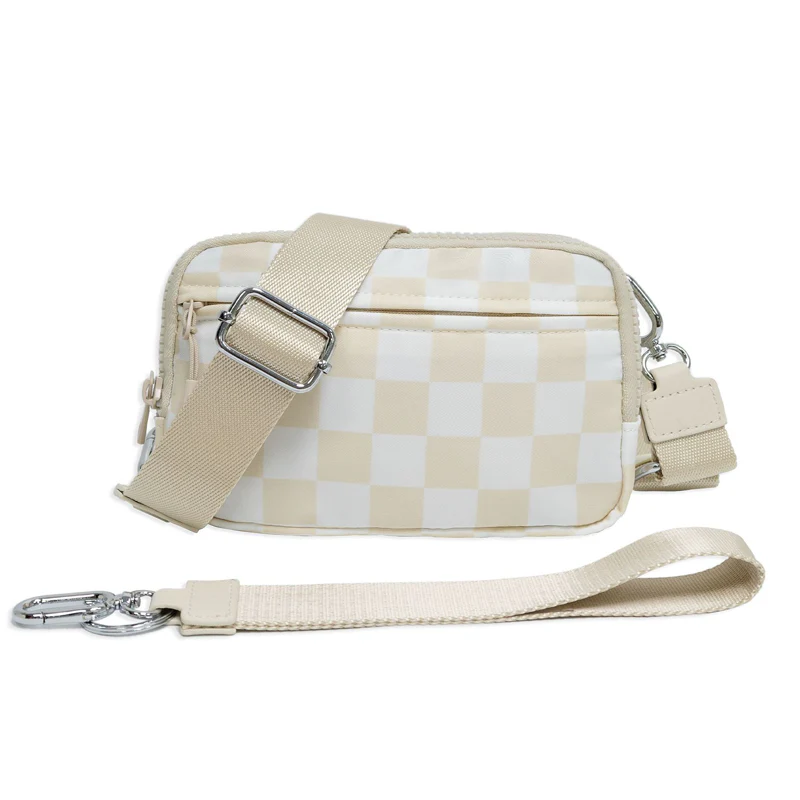 🌞Fris De Lente In Met 50% Korting!🎒 Unisex Geruite Heuptas – Veelzijdig te dragen als crossbody, heuptas of handtas - Image 17