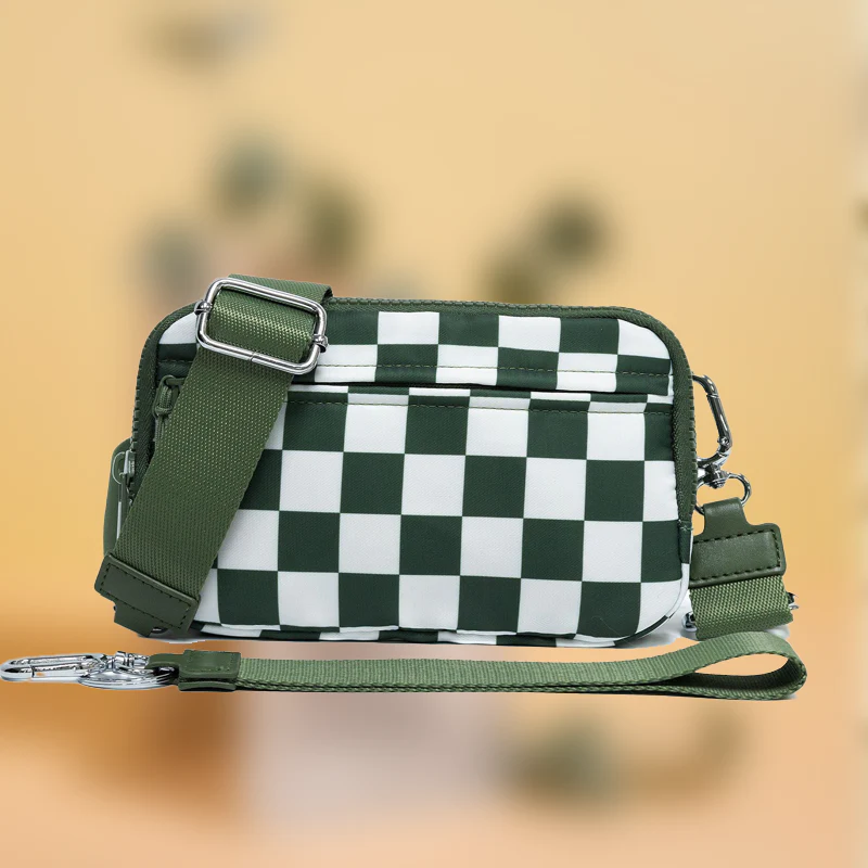🌞Fris De Lente In Met 50% Korting!🎒 Unisex Geruite Heuptas – Veelzijdig te dragen als crossbody, heuptas of handtas - Image 5