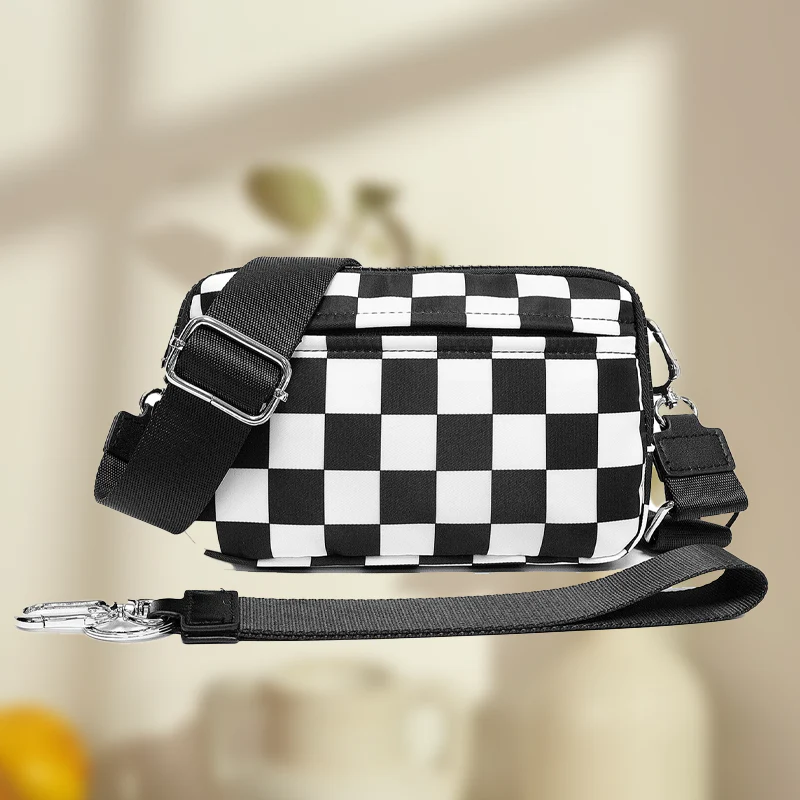 🌞Fris De Lente In Met 50% Korting!🎒 Unisex Geruite Heuptas – Veelzijdig te dragen als crossbody, heuptas of handtas - Image 8