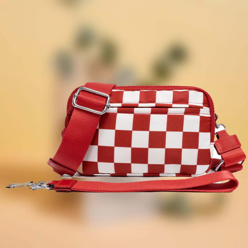 🌞Fris De Lente In Met 50% Korting!🎒 Unisex Geruite Heuptas – Veelzijdig te dragen als crossbody, heuptas of handtas - Image 9
