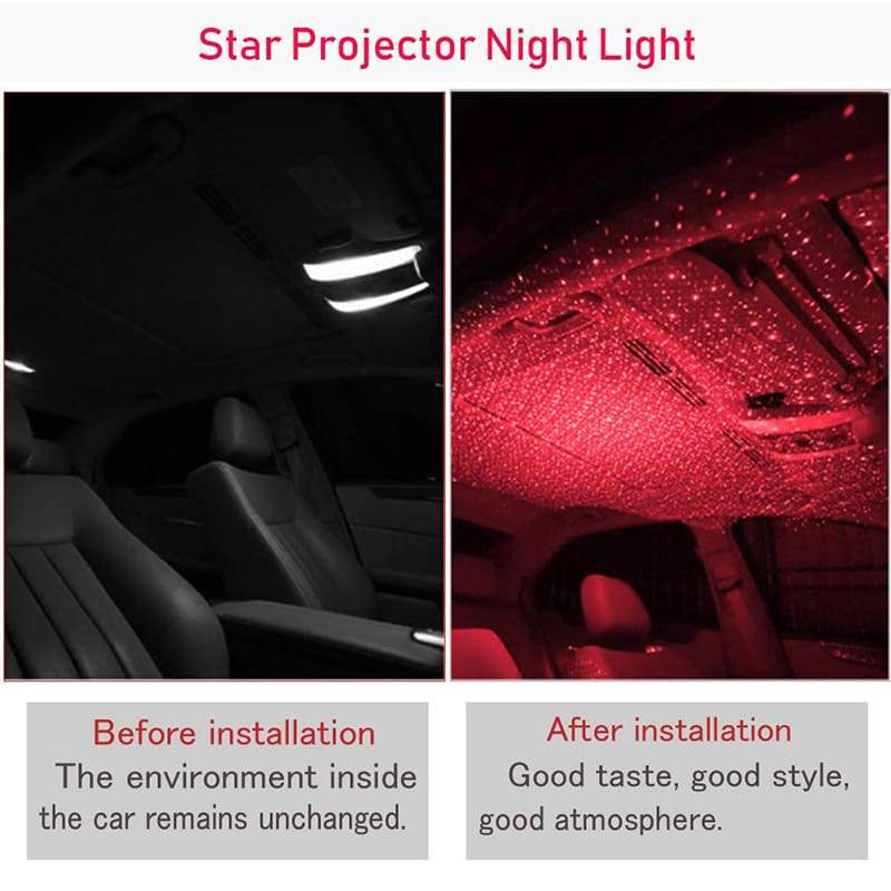 🎄Kerstdeal ALTIJD 50% KORTING!🚗 USB Sterrenhemel Ambient Light: Romantische Sterren Sfeer in Auto & Thuis – 360° Rotatie + 2 Kleuren！ - Image 3