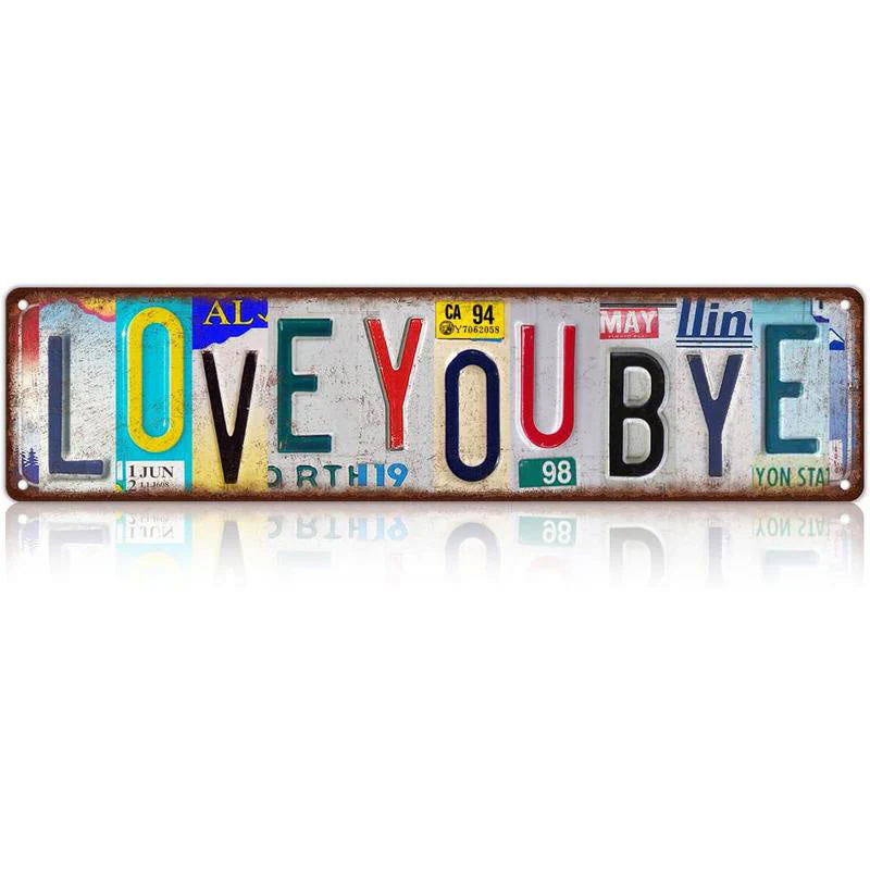 💘Valentijnsaanbieding: 50% Korting!💖 Vintage “Love You More” Kentekenplaat Blikken Bord – Rustieke Wanddecoratie & Cadeau! - Image 20