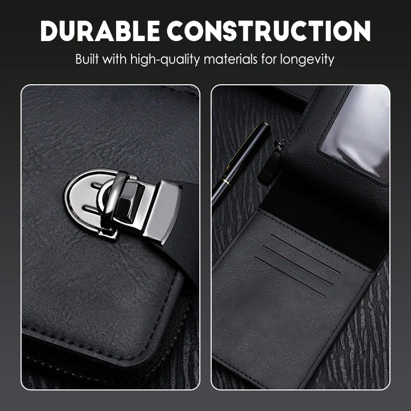 🎉Nieuwjaars Cadeau 50% KORTING!🌟Compacte Vintage HerenPortemonnee (Ritssluiting) – Duurzaam & Meerdere Kaartsleuven: Veilig & Stijlvol Voor Reizen/Werk! - Image 5