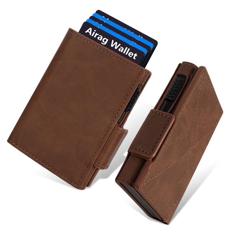🌞Fris De Lente In Met 50% Korting!👝Slanke Herenportemonnee Met RFID & AirTag-Slot – Pop-Up Mechanisme & MagneetSluiting: Veilig & Overzichtelijk! - Image 2