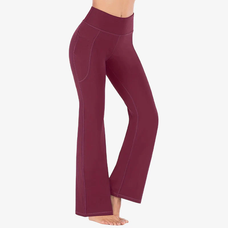 🎉Nieuwjaars Cadeau 50% KORTING!🔥Ultra Sculpt Hoge Taille Buikcorrigerende Flare-Legging: Comfortabel Stretchstof + Functionele Zijvakken – Stylish Voor Yoga & Buiten! - Image 12