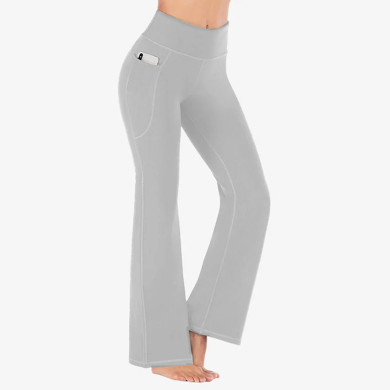 🎉Nieuwjaars Cadeau 50% KORTING!🔥Ultra Sculpt Hoge Taille Buikcorrigerende Flare-Legging: Comfortabel Stretchstof + Functionele Zijvakken – Stylish Voor Yoga & Buiten! - Image 13