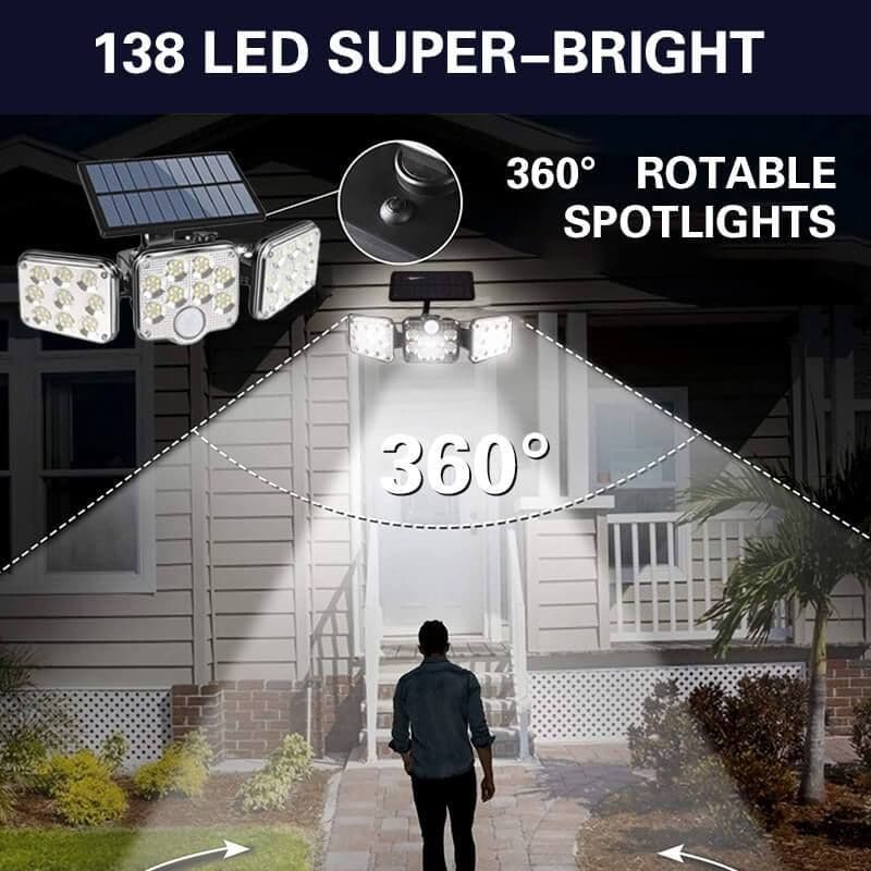 🌞Fris De Lente In Met 50% Korting!✨ Drievoudige LED Zonne-energie Muurverlichting - Laatste Dag 50% KORTING! 🌞 - Image 3