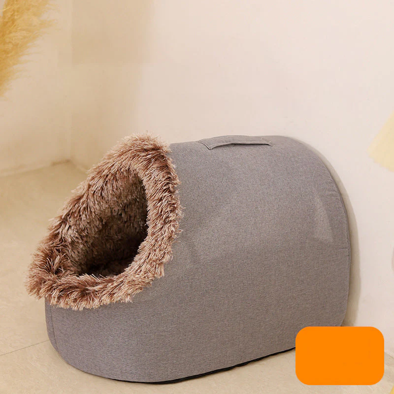 🐾❄️ Winter Warm Huisdiergrot Bed – Cosy Shelter, Geïsoleerd & Stijlvol Neutraal Design! - Image 10