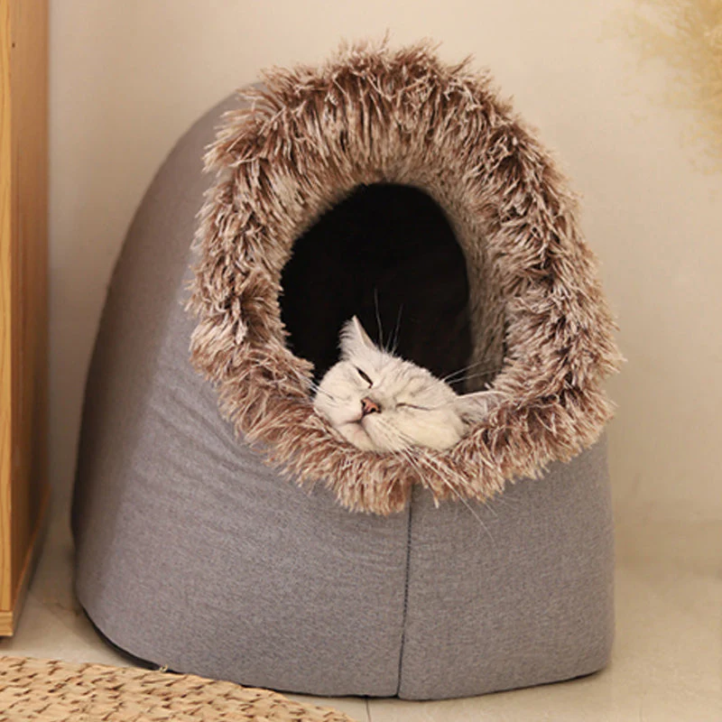 🐾❄️ Winter Warm Huisdiergrot Bed – Cosy Shelter, Geïsoleerd & Stijlvol Neutraal Design! - Image 7