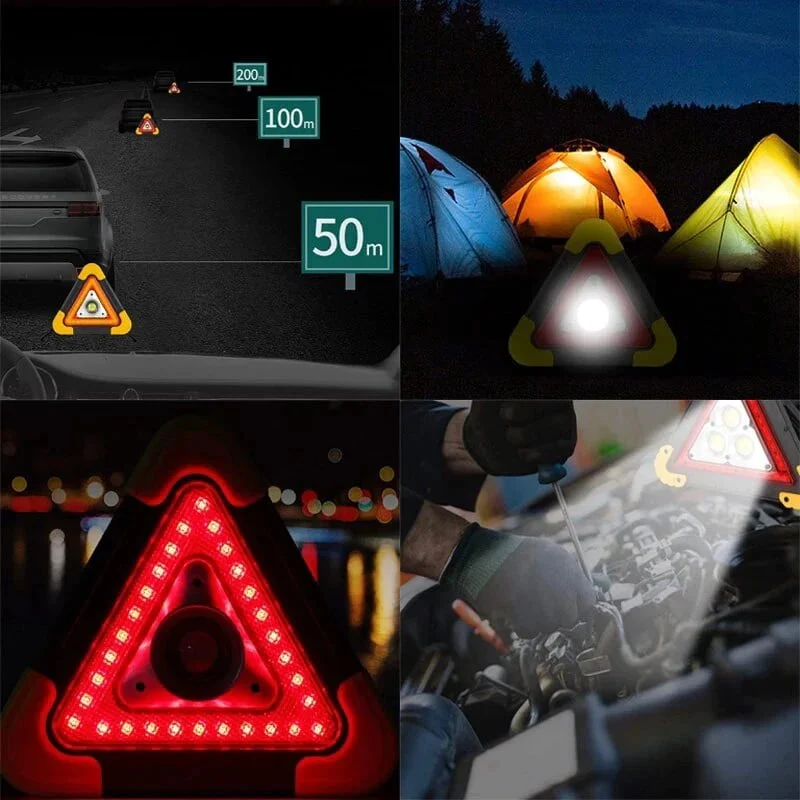 🎉Nieuwjaars Cadeau 50% KORTING! 🆘 3-IN-1 Driehoekige Solar Noodwaarschuwingslamp voor langs de weg ✨ - Image 13
