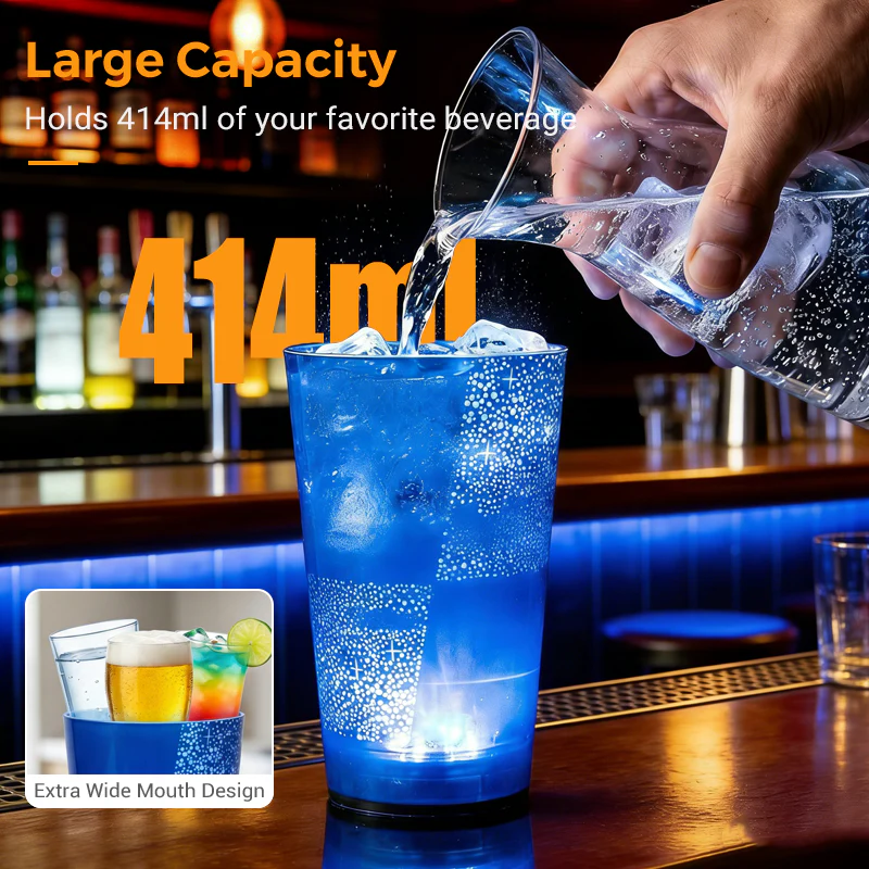 🌞Fris De Lente In Met 50% Korting!🥂 Watergeactiveerde LED-Beker (414ml) – Feestelijke Sfeer met Elke Slok! Perfect voor Parties & Bars! - Image 2