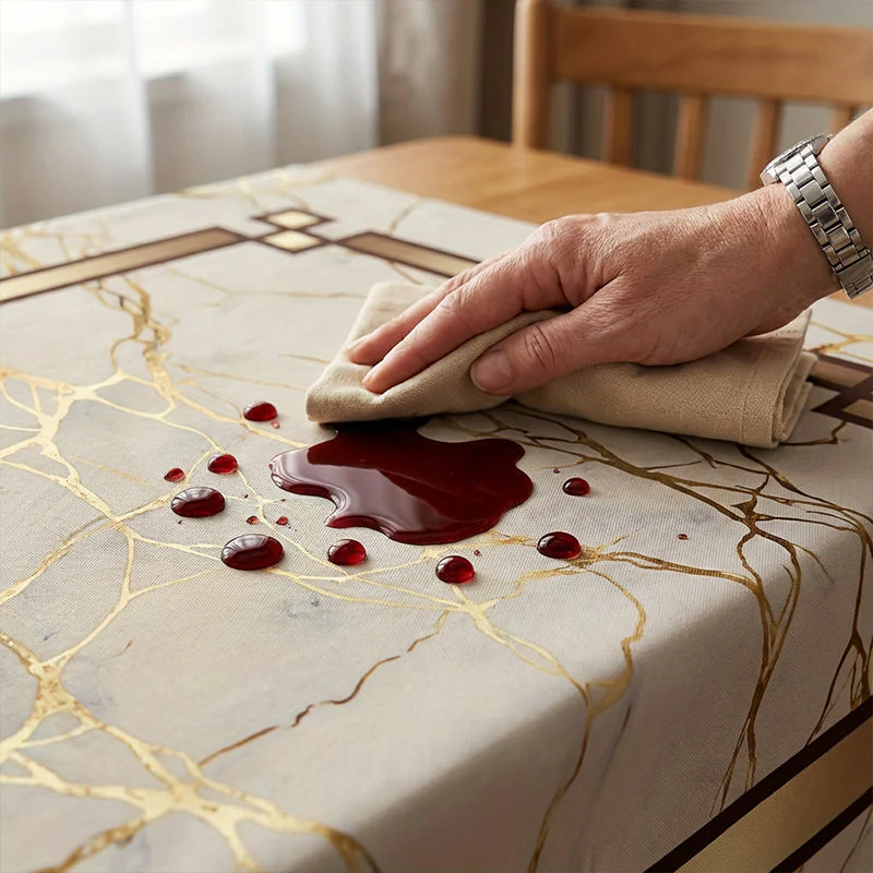 💘Valentijnsaanbieding: 50% Korting!🍽️ Waterdicht Tafelkleed met Marmerprint – Elegant & Vlekafstotend! - Image 7