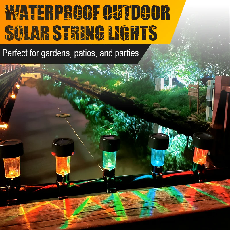 🌞Fris De Lente In Met 50% Korting!💧 Waterdichte Solar Lichtslingers voor Buiten - Sfeervolle Verlichting met Zonne-energie! ☀️ - Image 5