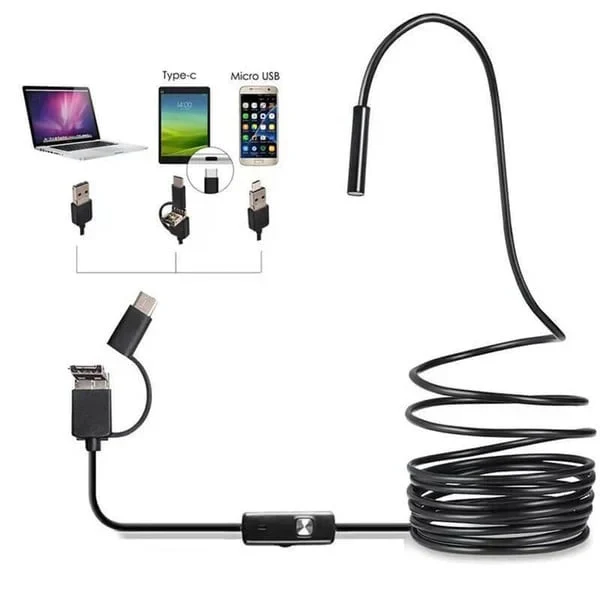 💘Valentijnsaanbieding: 50% Korting!🔍3-in-1 Waterdichte USB-Endoscoop – 6 LED's | HD Beeld | IP67 | Voor Android & PC!