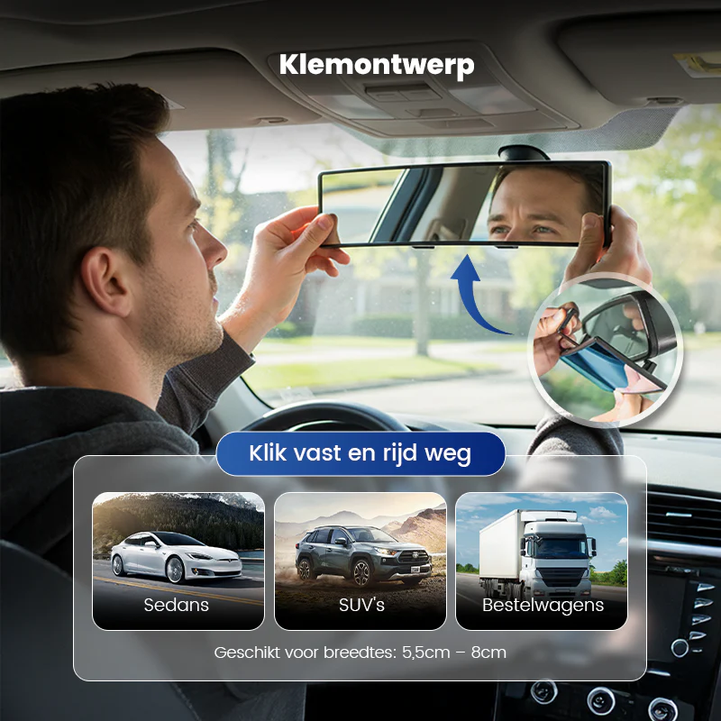 🎄Kerstdeal ALTIJD 50% KORTING!🚗👁️ Brede Auto Gebogen Achteruitkijkspiegel – Groothoekvisie, Eenvoudige Installatie & Universeel Pasvorm(Veilig Rijden Met Meer Zicht!) - Image 6