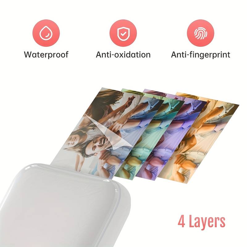 🎉Nieuwjaars Cadeau 50% KORTING!🖨️Draadloze Mini HD Draagbare Fotoprinter (VideoPrint + Inktloos) – Compact als Handpalm: Print Kleurrijke Herinneringen Overal! - Image 3